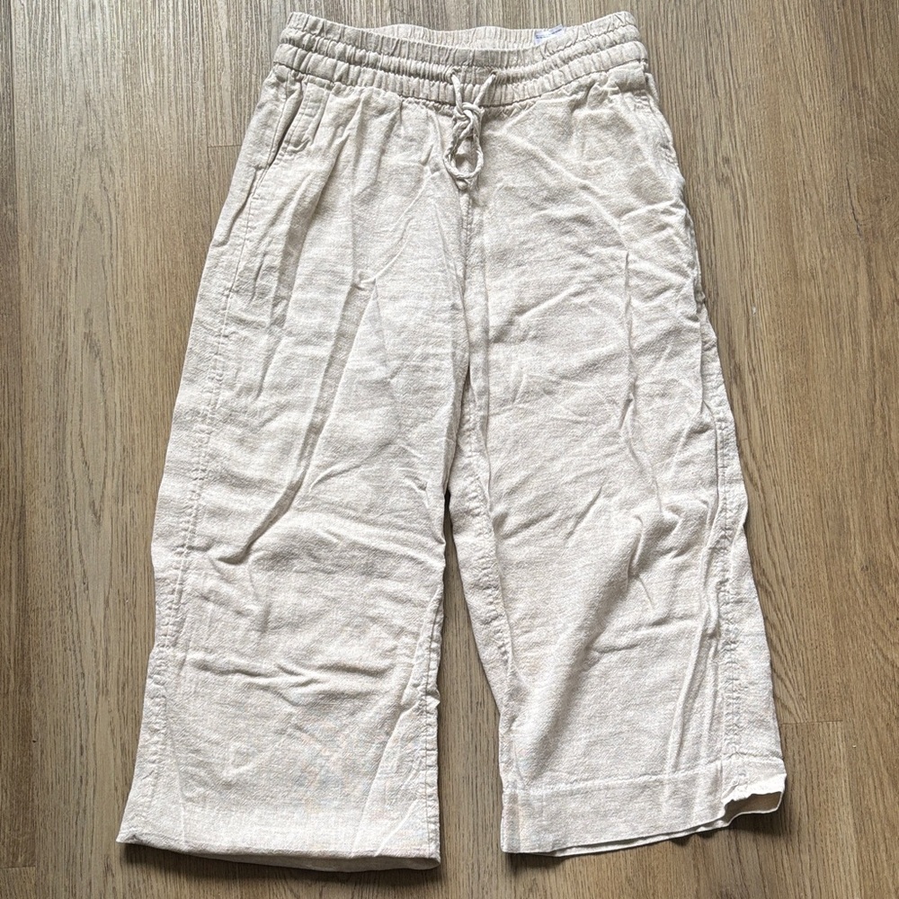 Banana Republic Beige Drawstring Pants